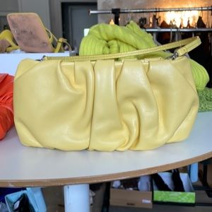 Staud yellow bean bag